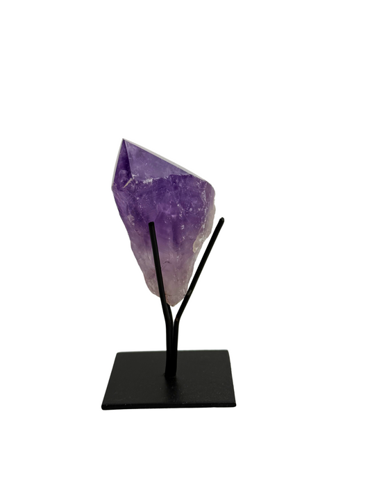 Amethist punt op standaard