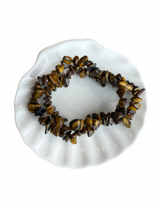 Tijgeroog armband split