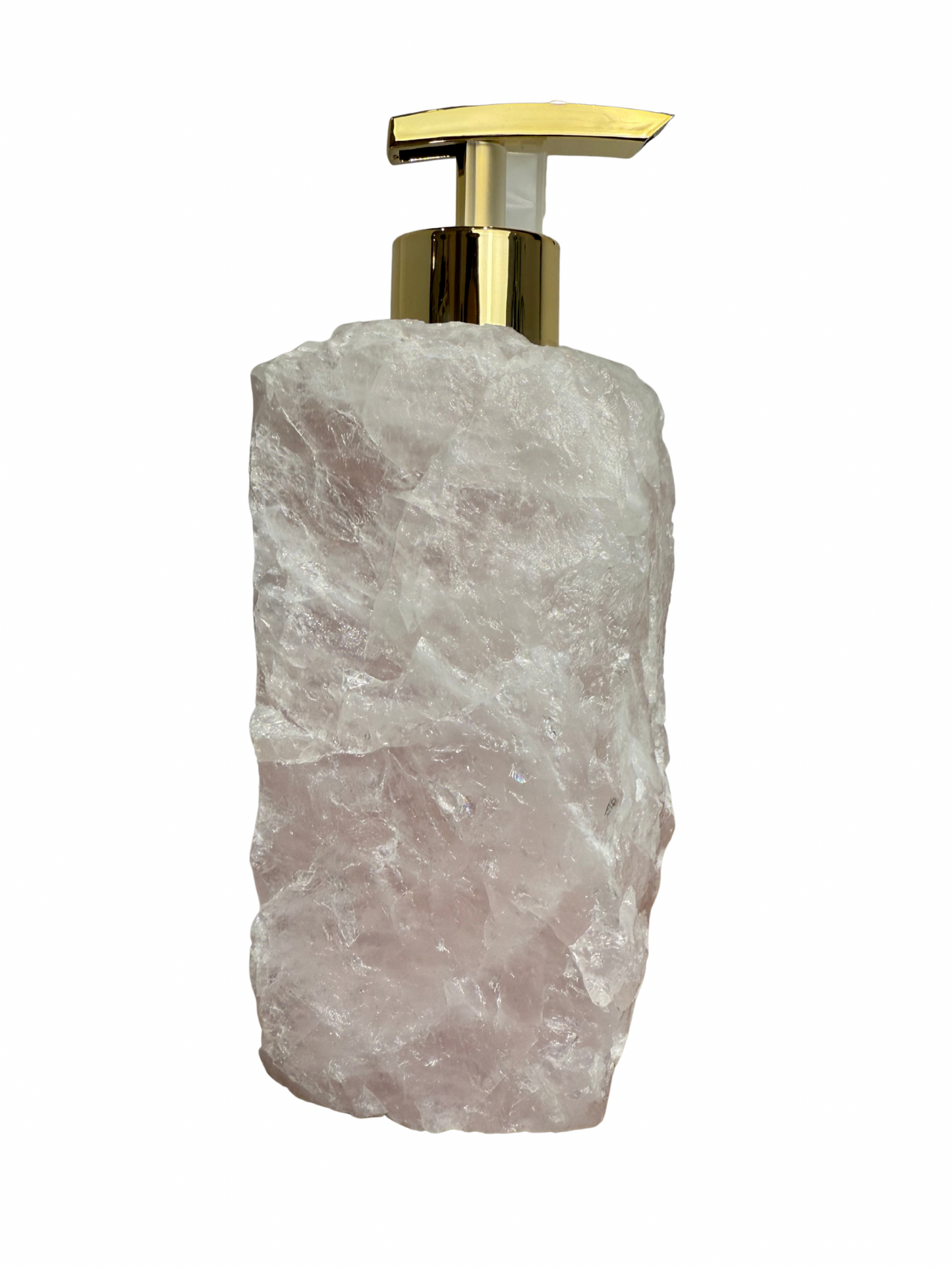 Zeeppomp van Rozenkwarts goud 6