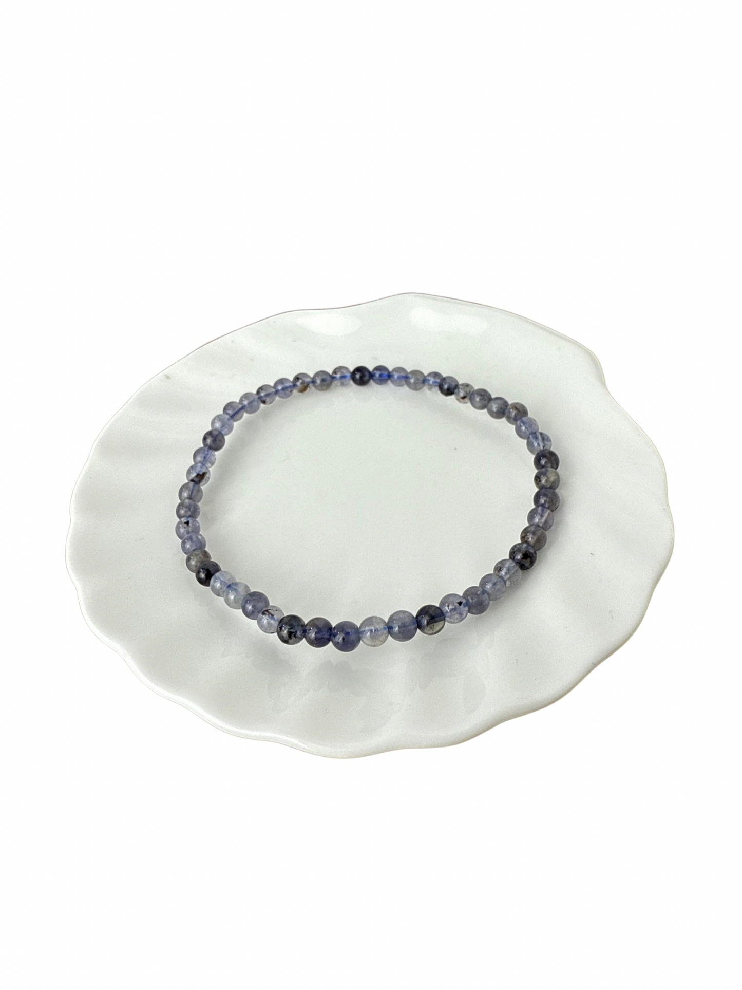 Ioliet (Cordieriet) kogelarmband 4 mm