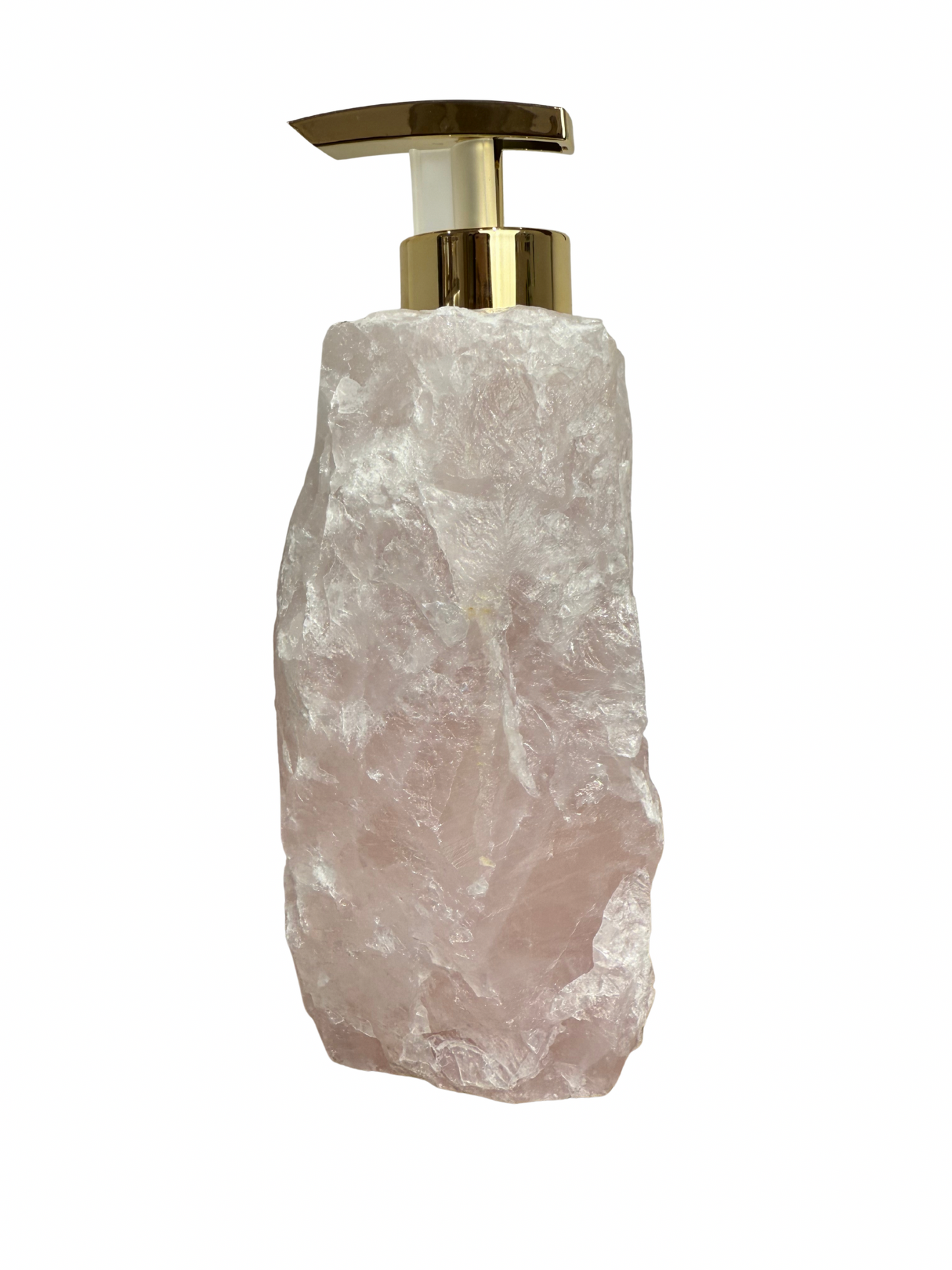 Zeeppomp van Rozenkwarts goud 9