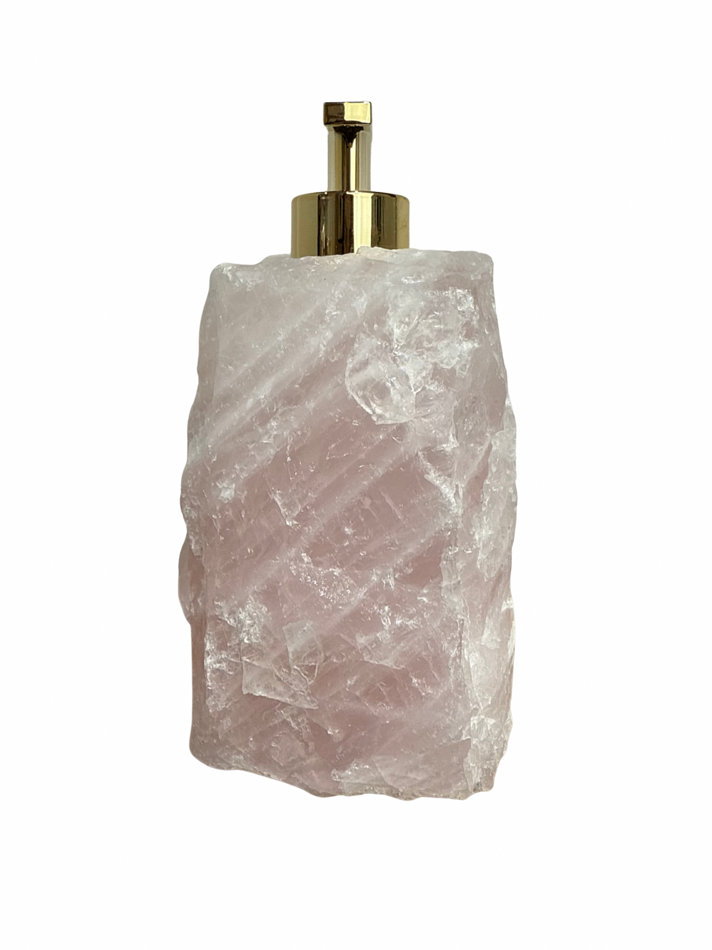 Zeeppomp van Rozenkwarts goud 1