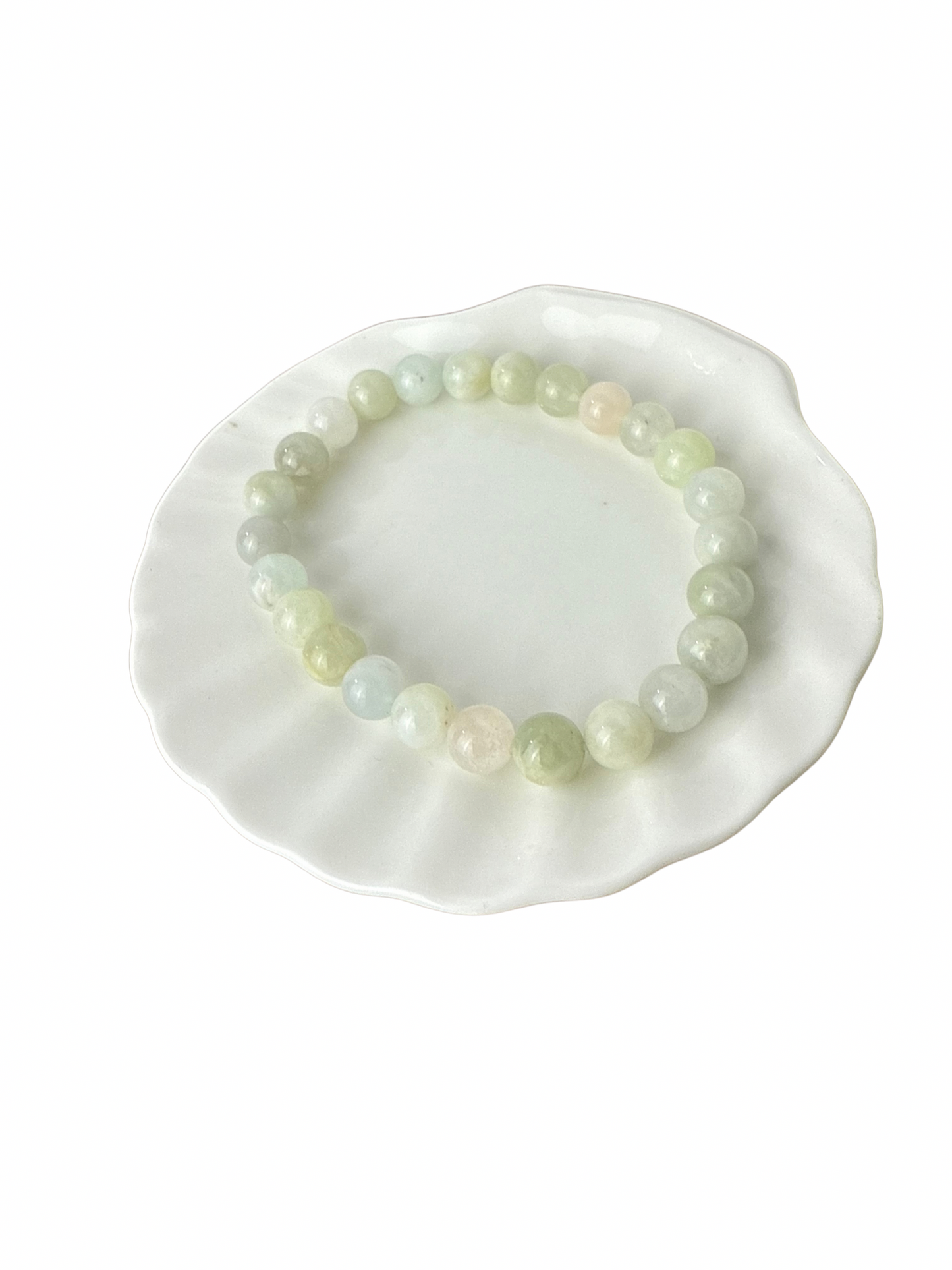 Dalmatian Jasper ball bracelet 8 mm