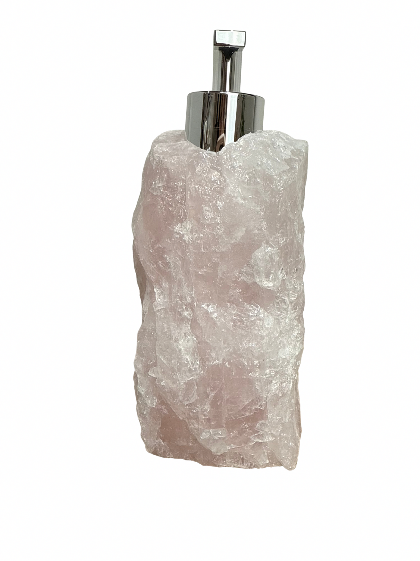Zeeppomp van Rozenkwarts zilver 5