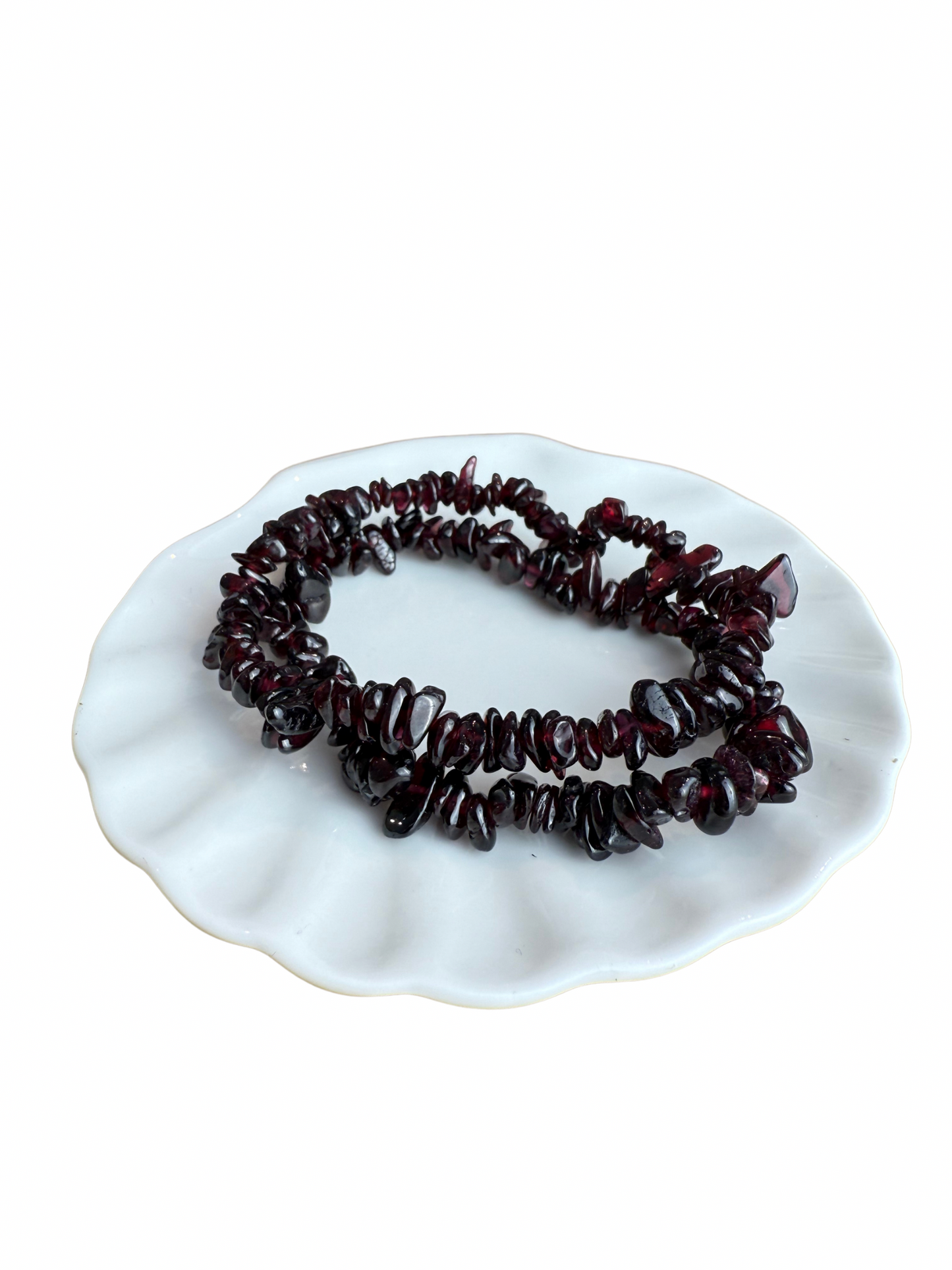 Garnet bracelet split