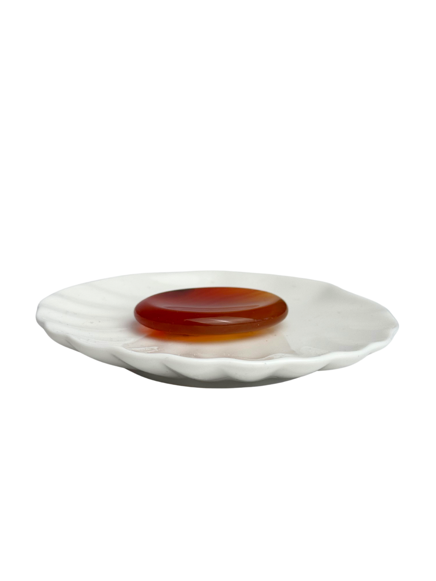 Carneool duimsteen (worry stone)