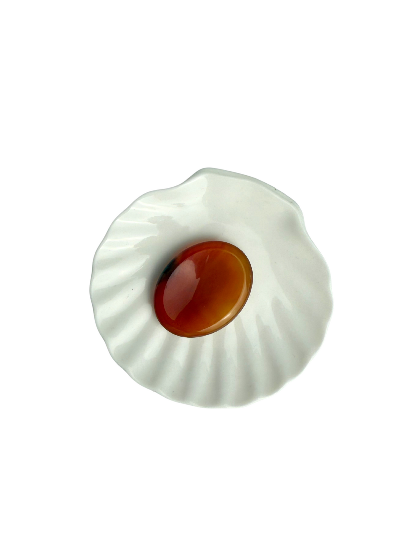 Carneool duimsteen (worry stone)