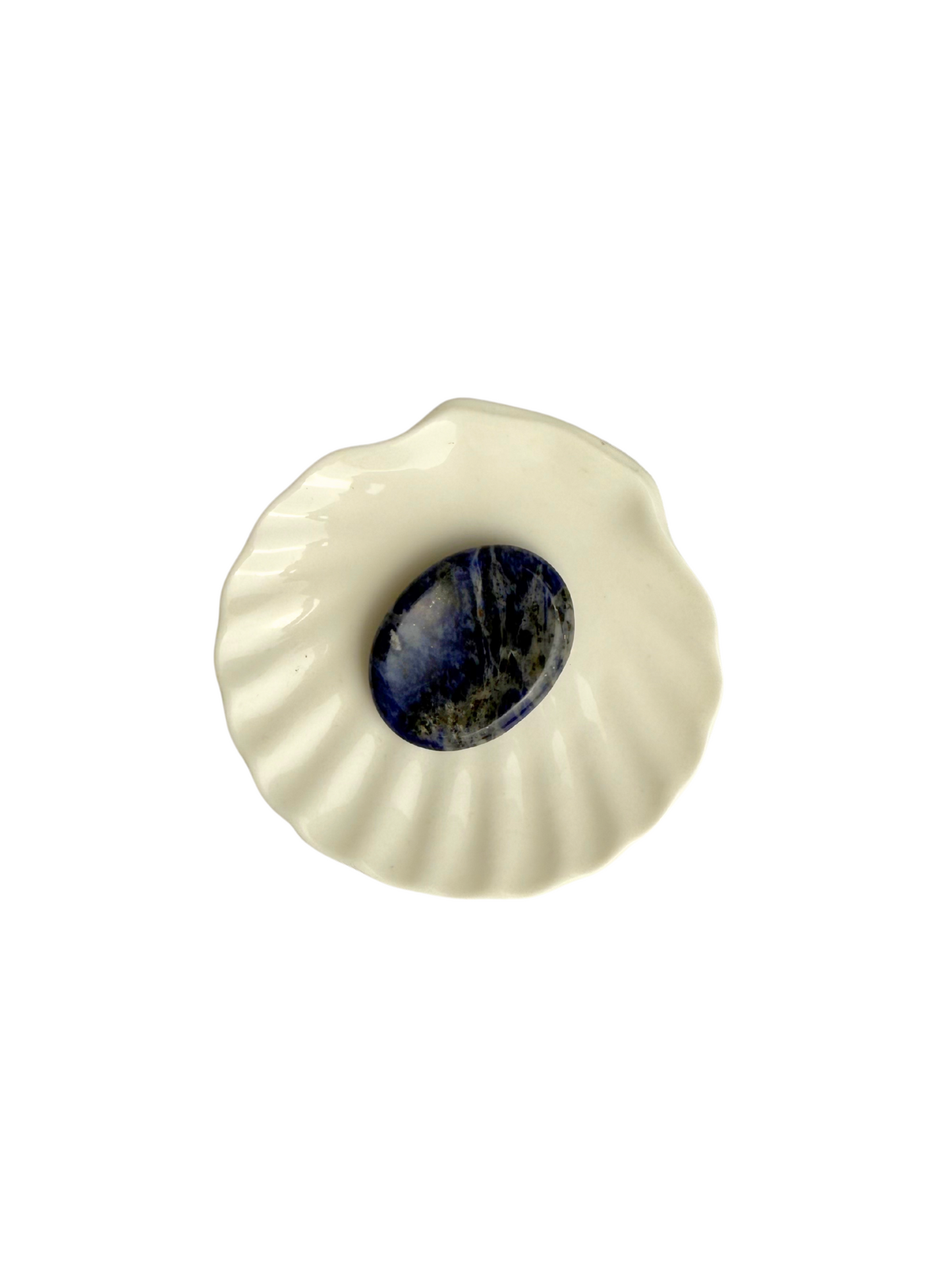Sodalite thumbstone (worry stone)