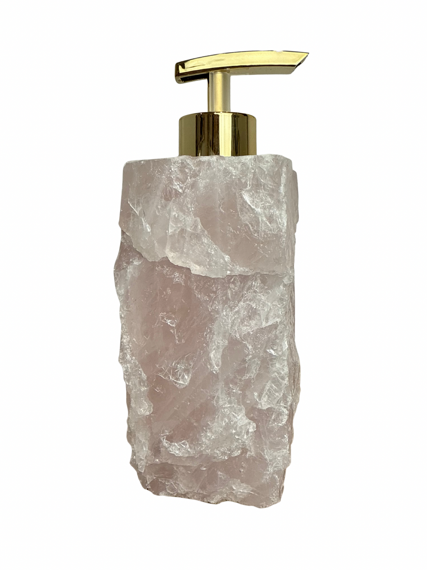 Zeeppomp van Rozenkwarts goud 4