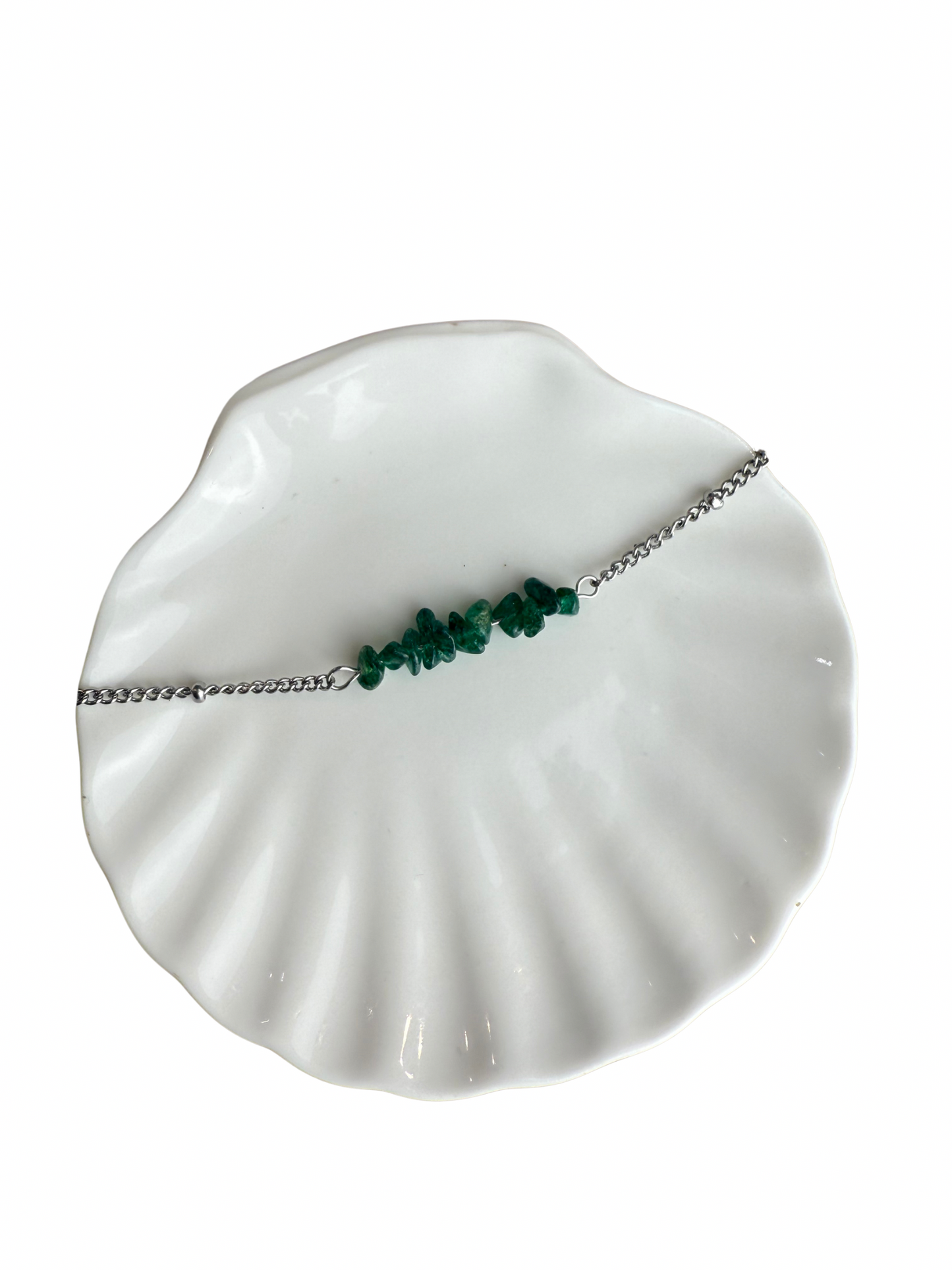 Indy bracelet + Aventurine split beads