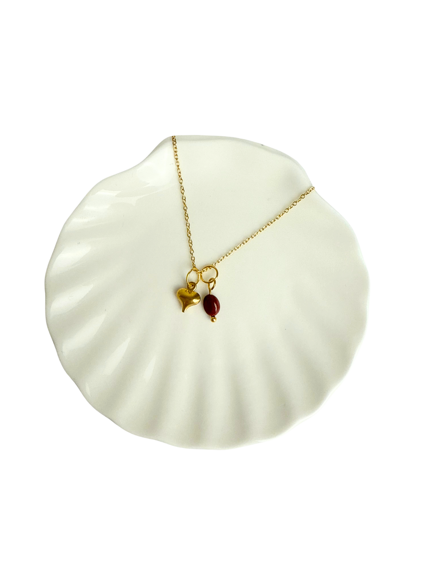 Evi ketting hart + Mookaiet hanger