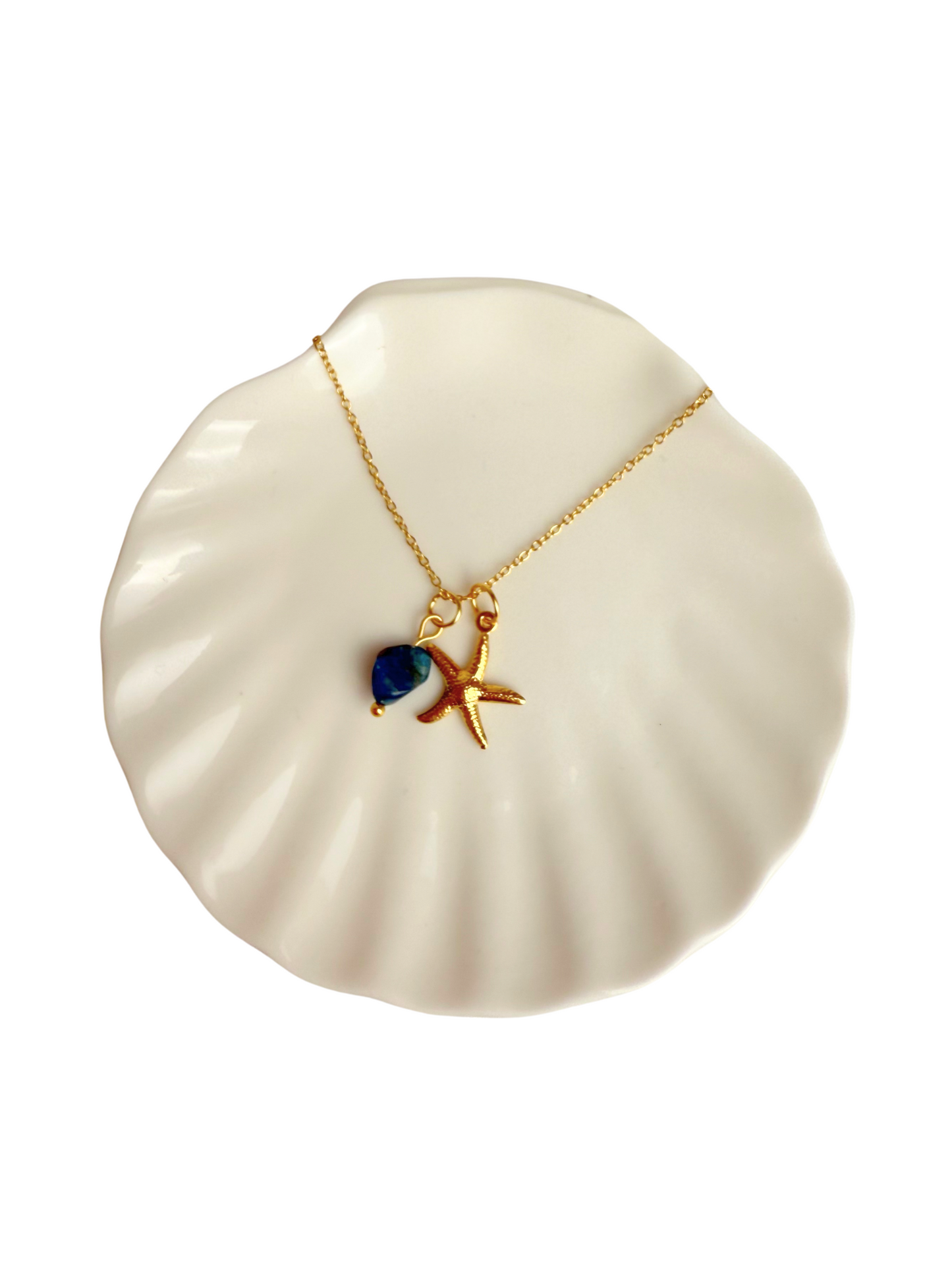 Evi necklace starfish + Apatite