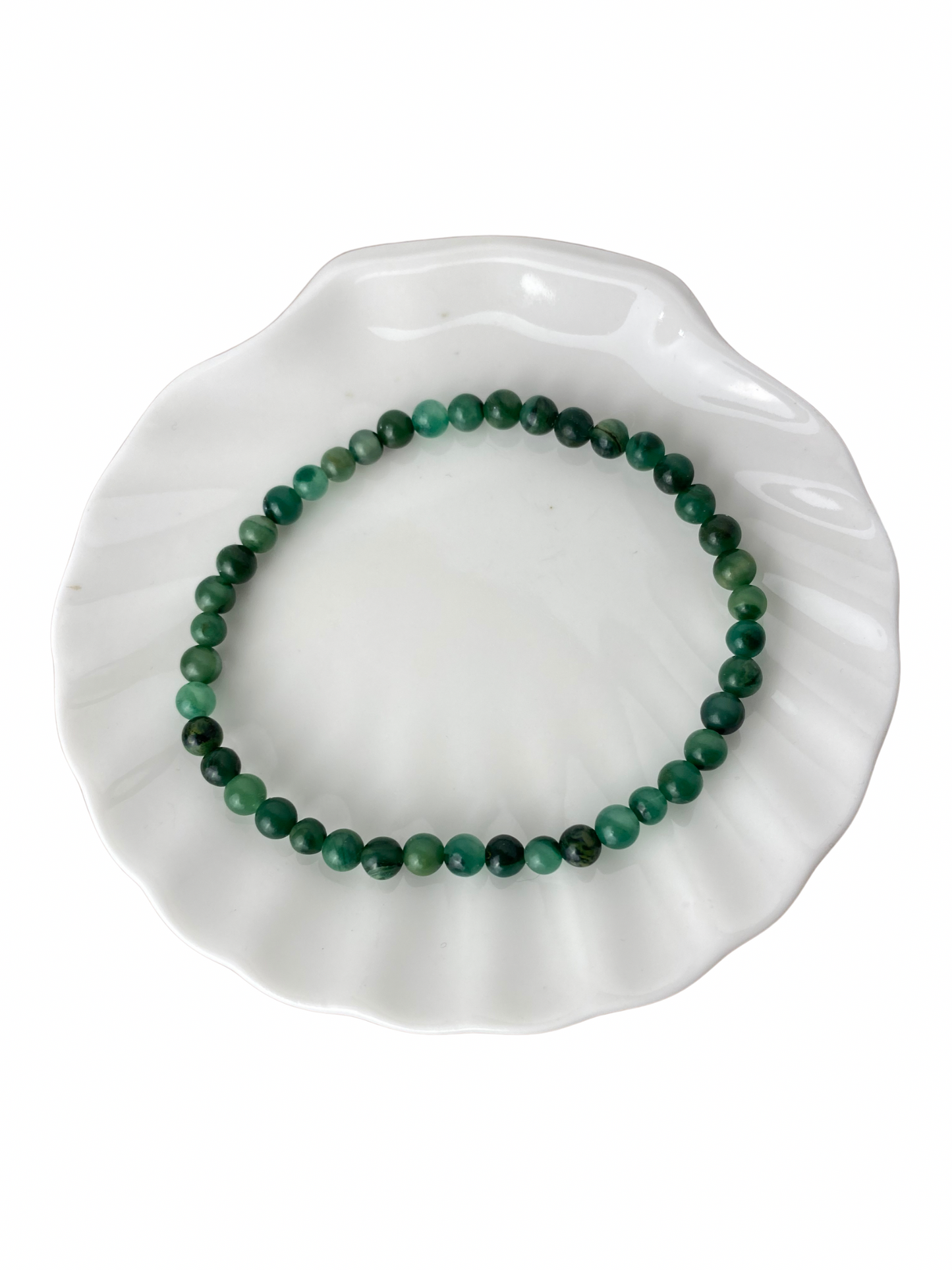 Afrikaanse Jade kogelarmband 4 mm