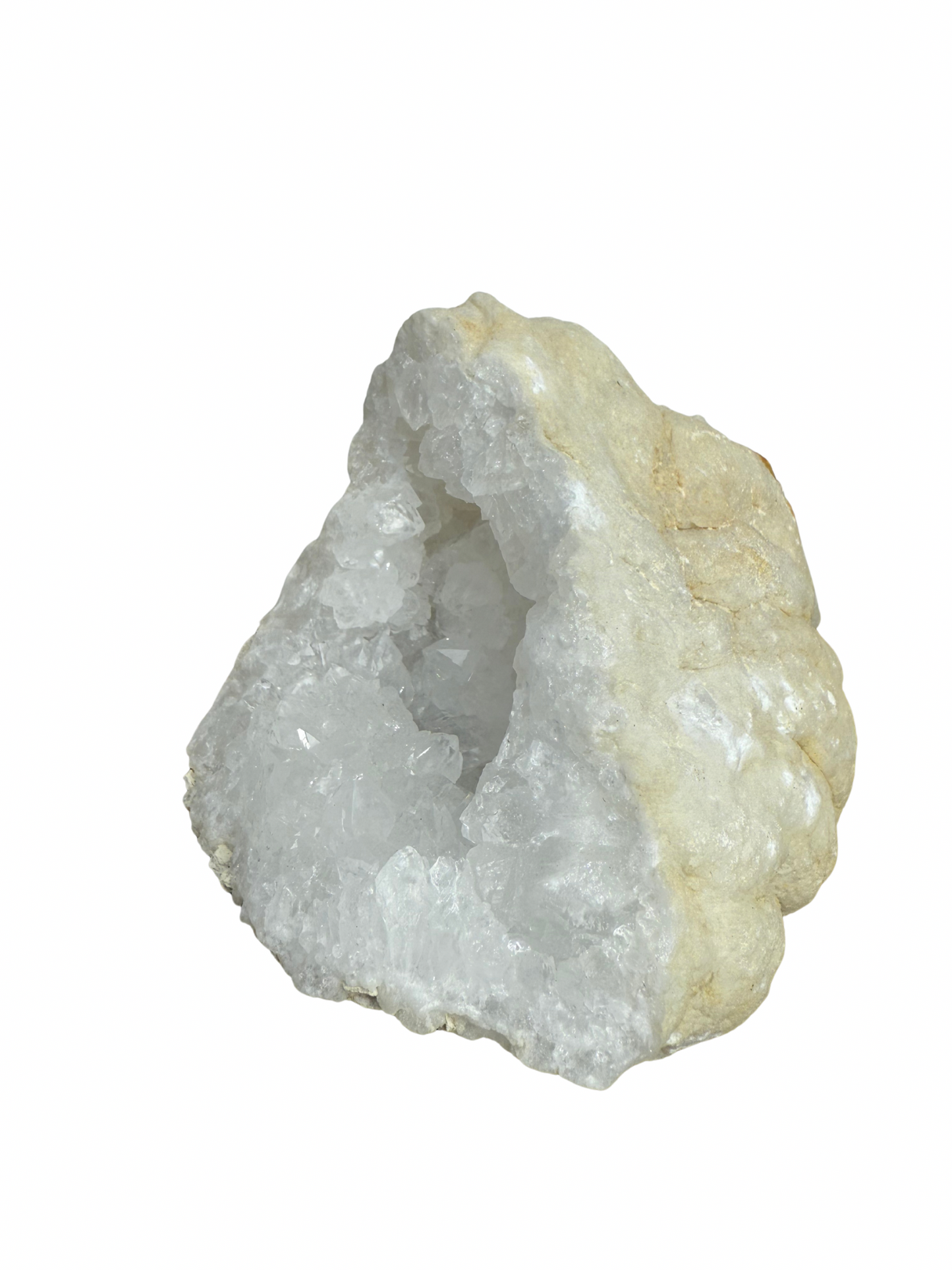 Quartz geode half