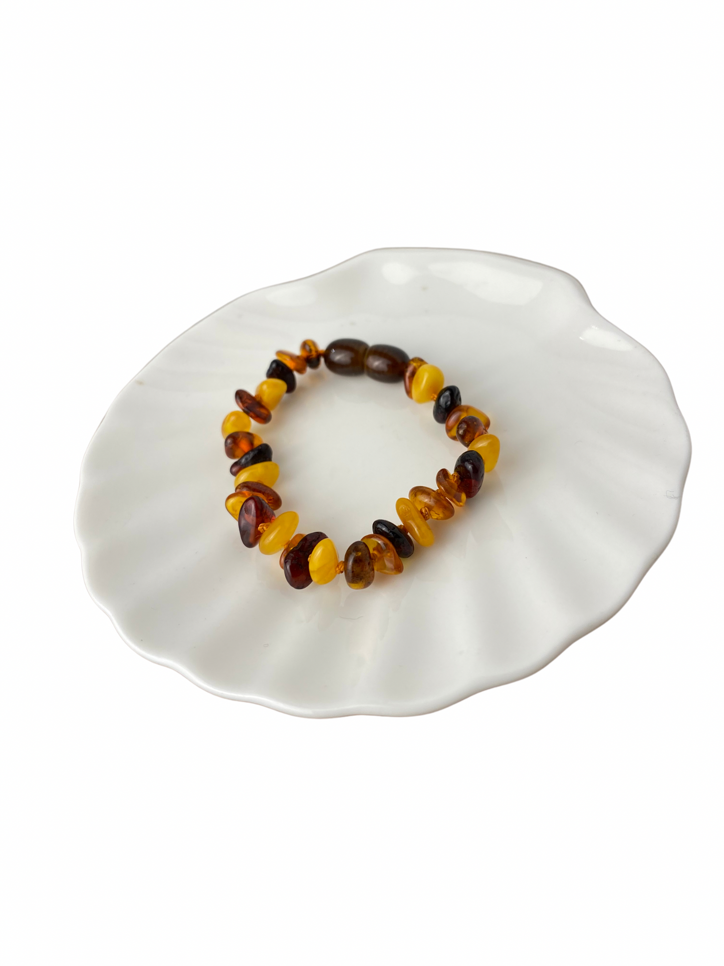 Barnsteen (Amber) baby armband meerkleurig