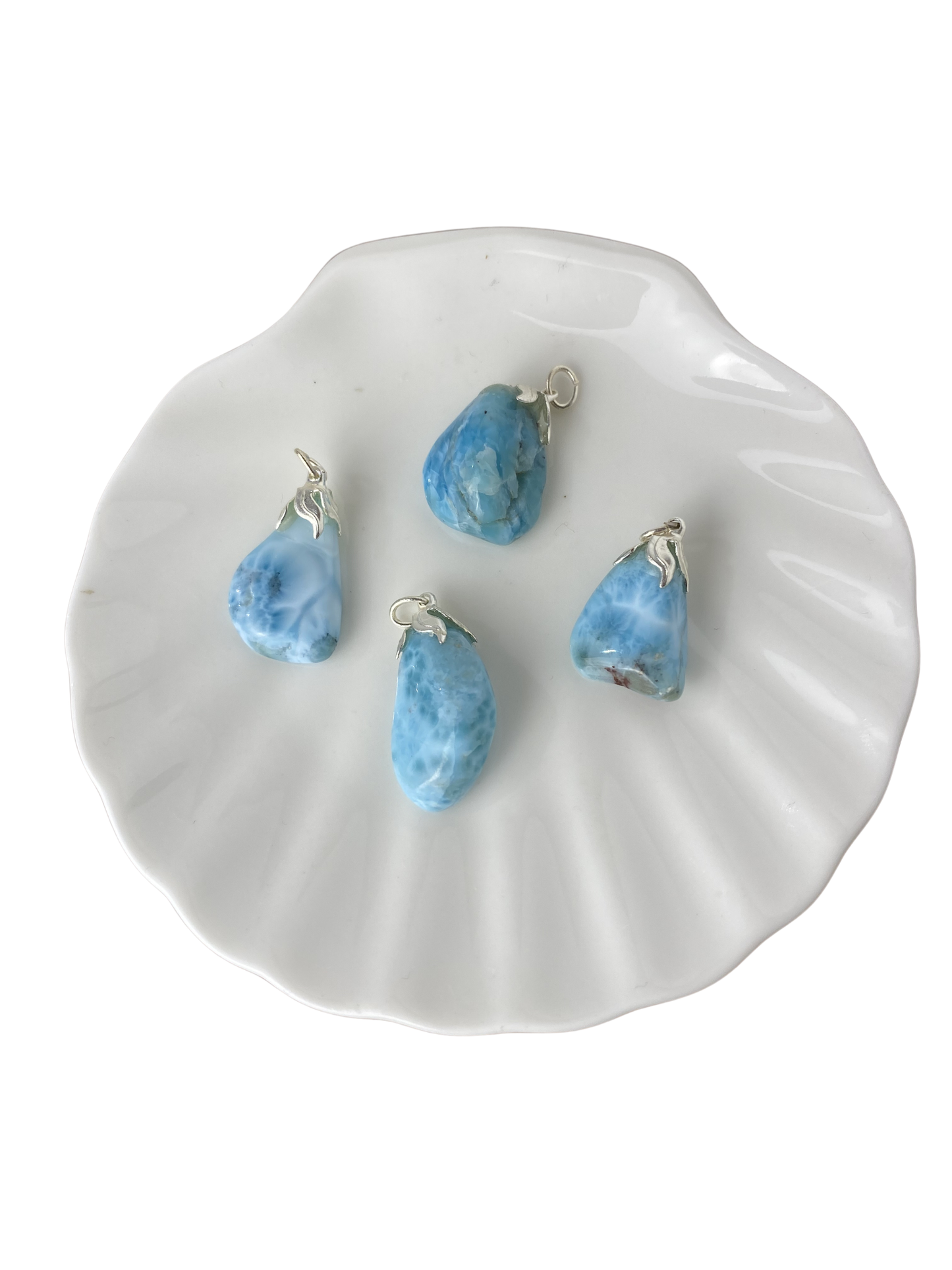Larimar trommelsteen hanger