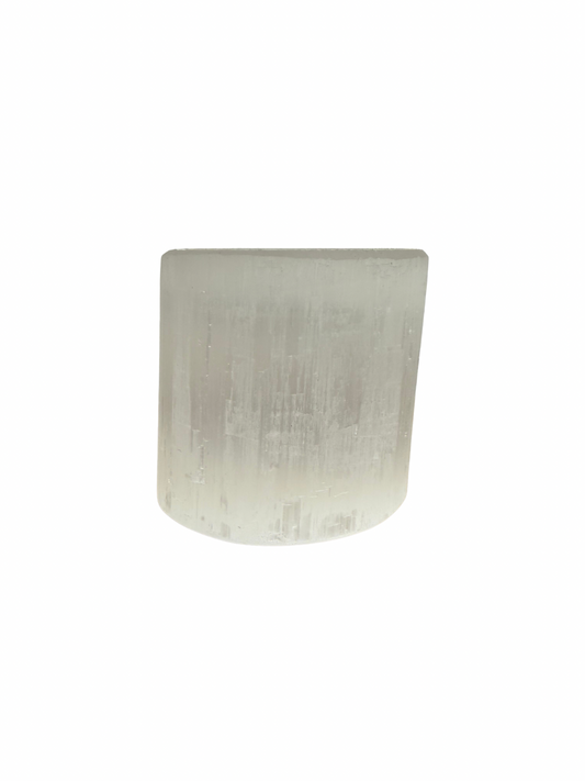 Selenite tea light holder