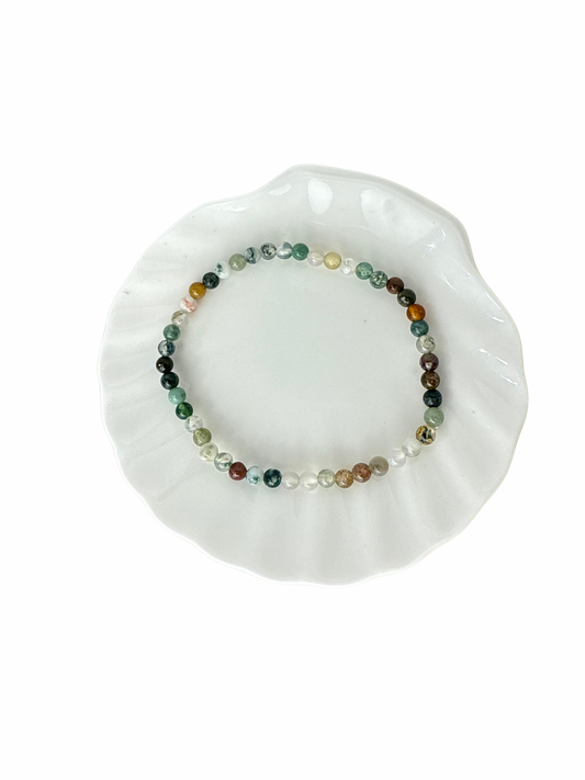 Indian Agaat kogelarmband 8 mm