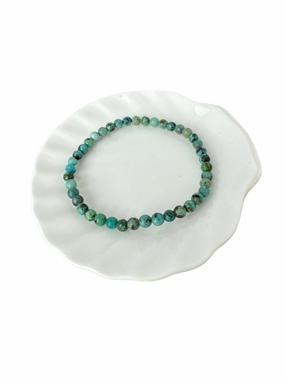 Afrikaanse Turkoois kogelarmband 4 mm
