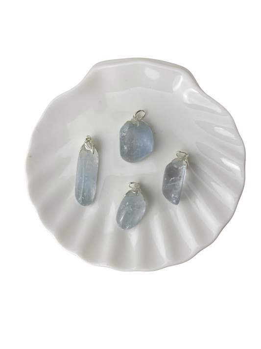 Celestien trommelsteen hanger