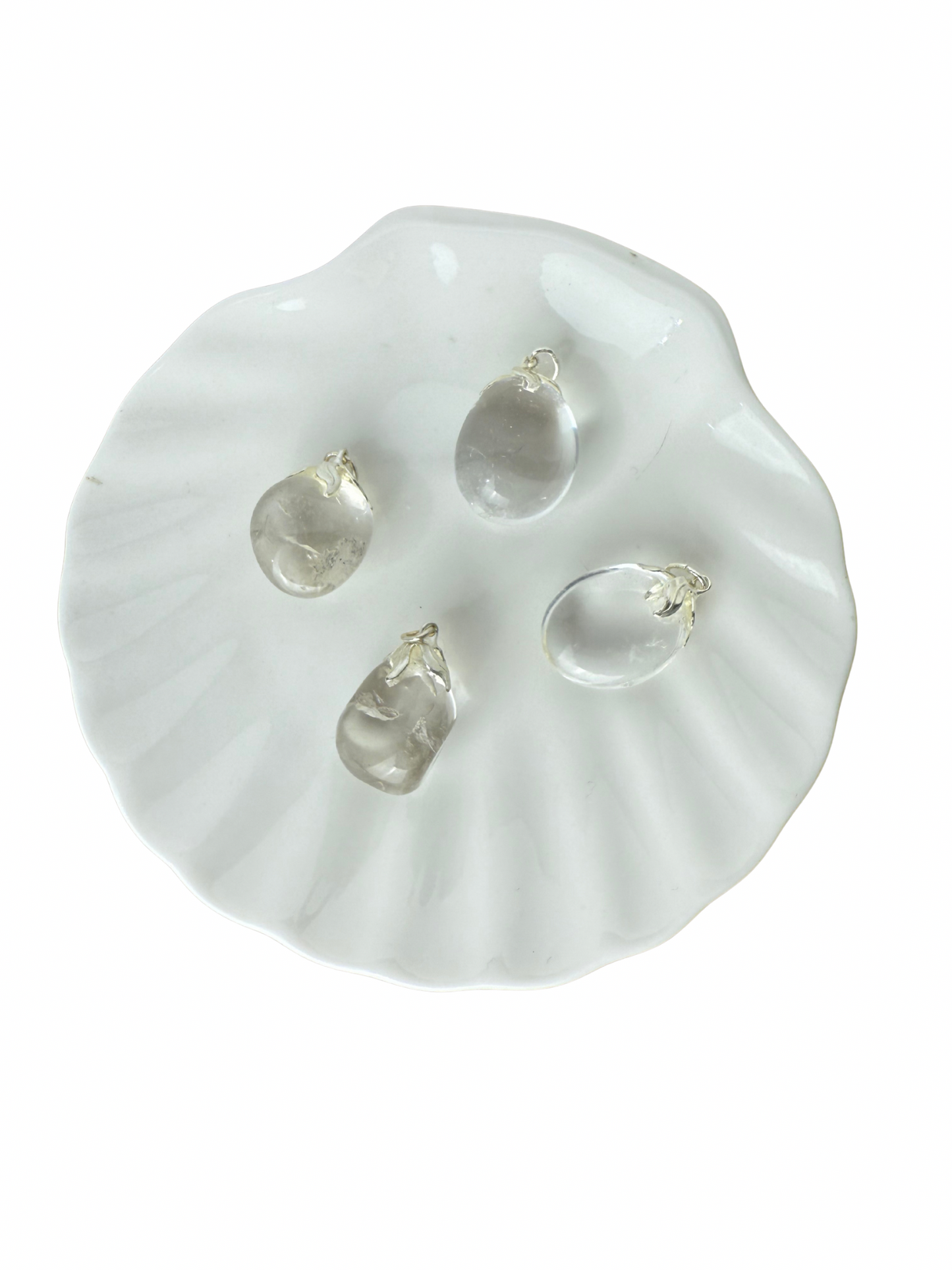Olivia tumbled stone pendant Rock crystal