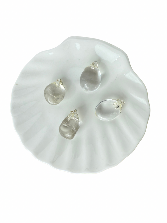 Olivia tumbled stone pendant Rock crystal
