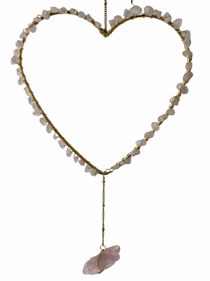 Gemstone heart pendant Moonstone