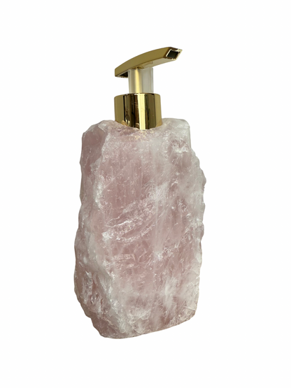 Zeeppomp van Rozenkwarts goud 7