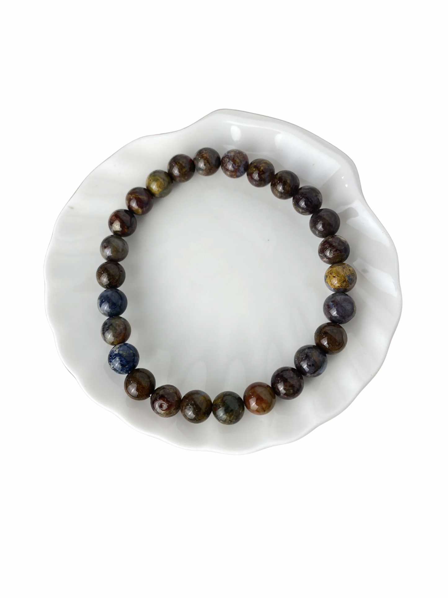 Pietersiet kogelarmband 8 mm (21 cm)