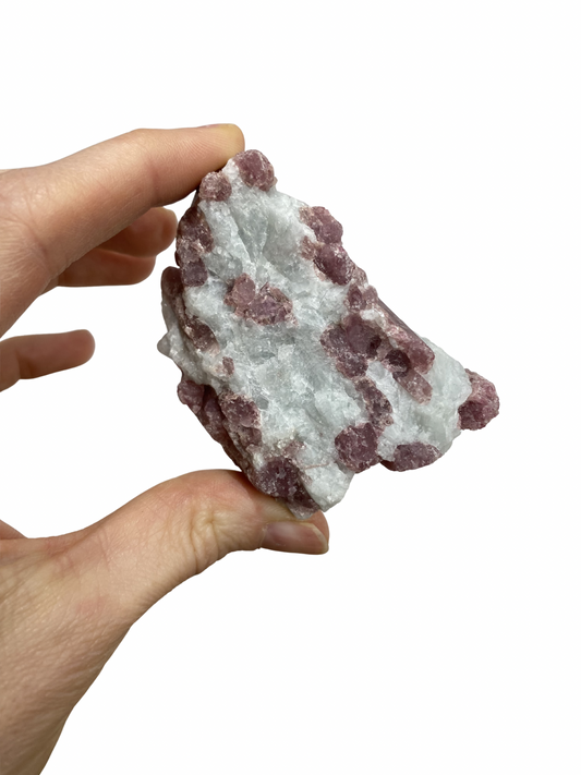 Ruwe Roze Toermalijn brok (Rubeliet) 1