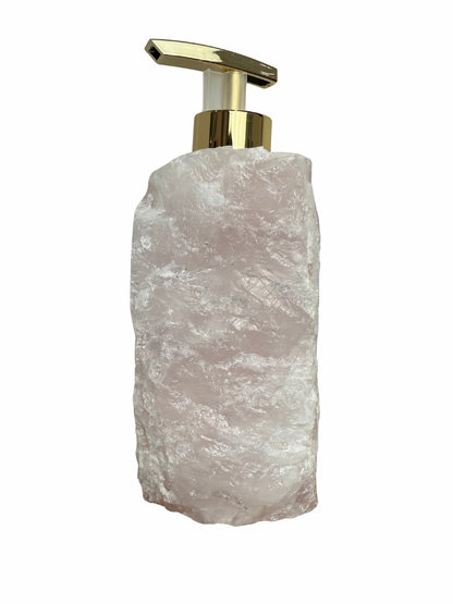 Zeeppomp van Rozenkwarts goud 7