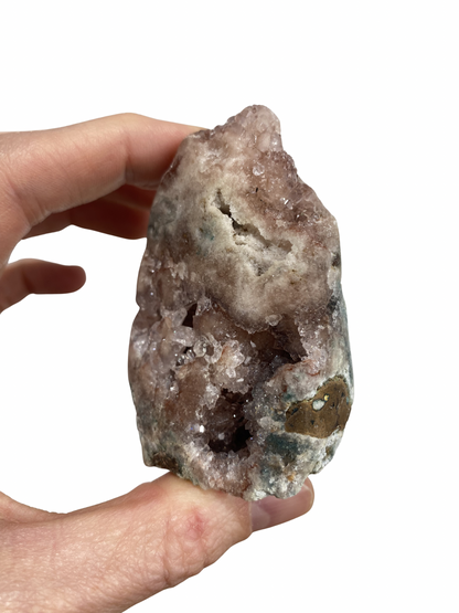 Roze Amethist (Chalcedoon) op standvlak 2