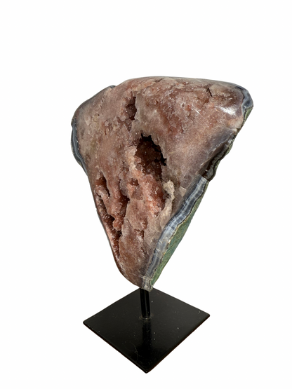 Roze Amethist (Chalcedoon) op standaard