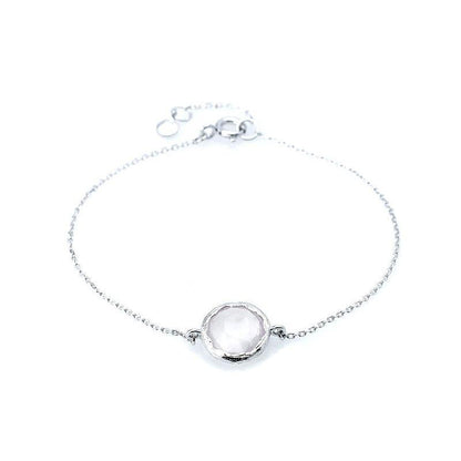 Armband met Rozenkwarts 925 zilver