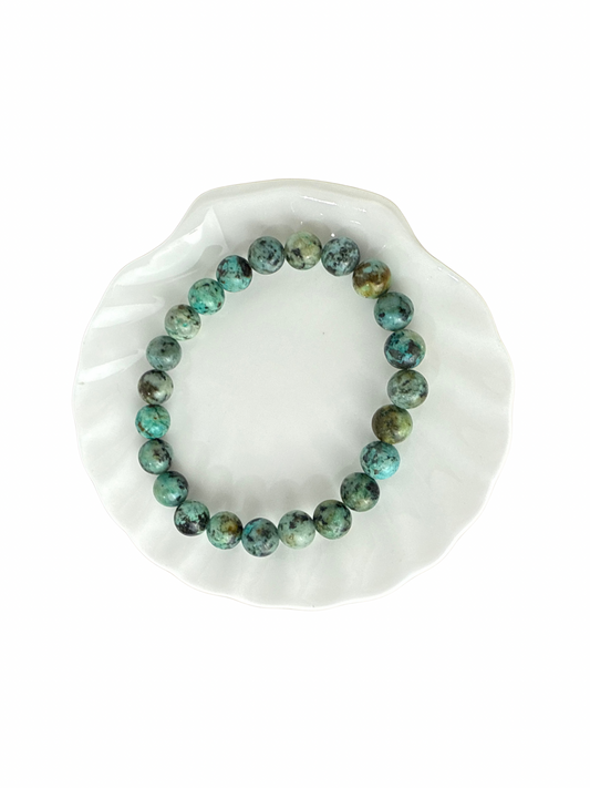 Afrikaanse Turkoois kogelarmband 8 mm
