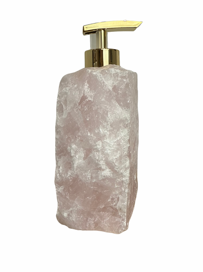 Zeeppomp van Rozenkwarts goud 11