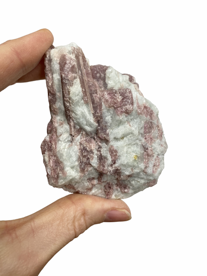 Ruwe Roze Toermalijn brok (Rubeliet) 2