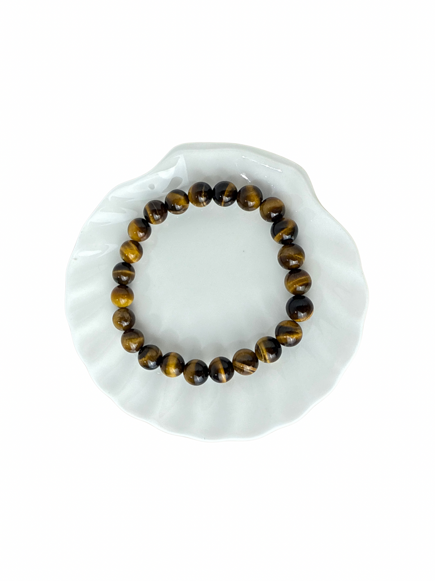 Tijgeroog kogelarmband 8 mm