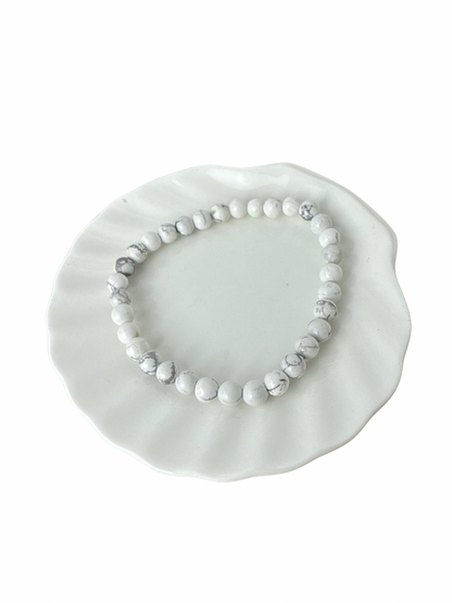 Howliet kogelarmband 6 mm