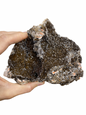 Mangaan Kwarts met Druzy Hematiet kristallen (Manganiet)