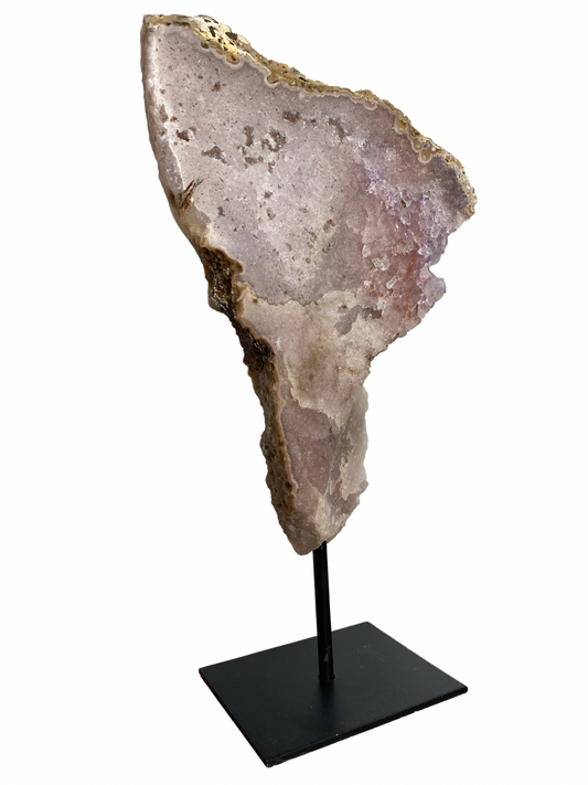 Roze Amethist (Chalcedoon) op standaard