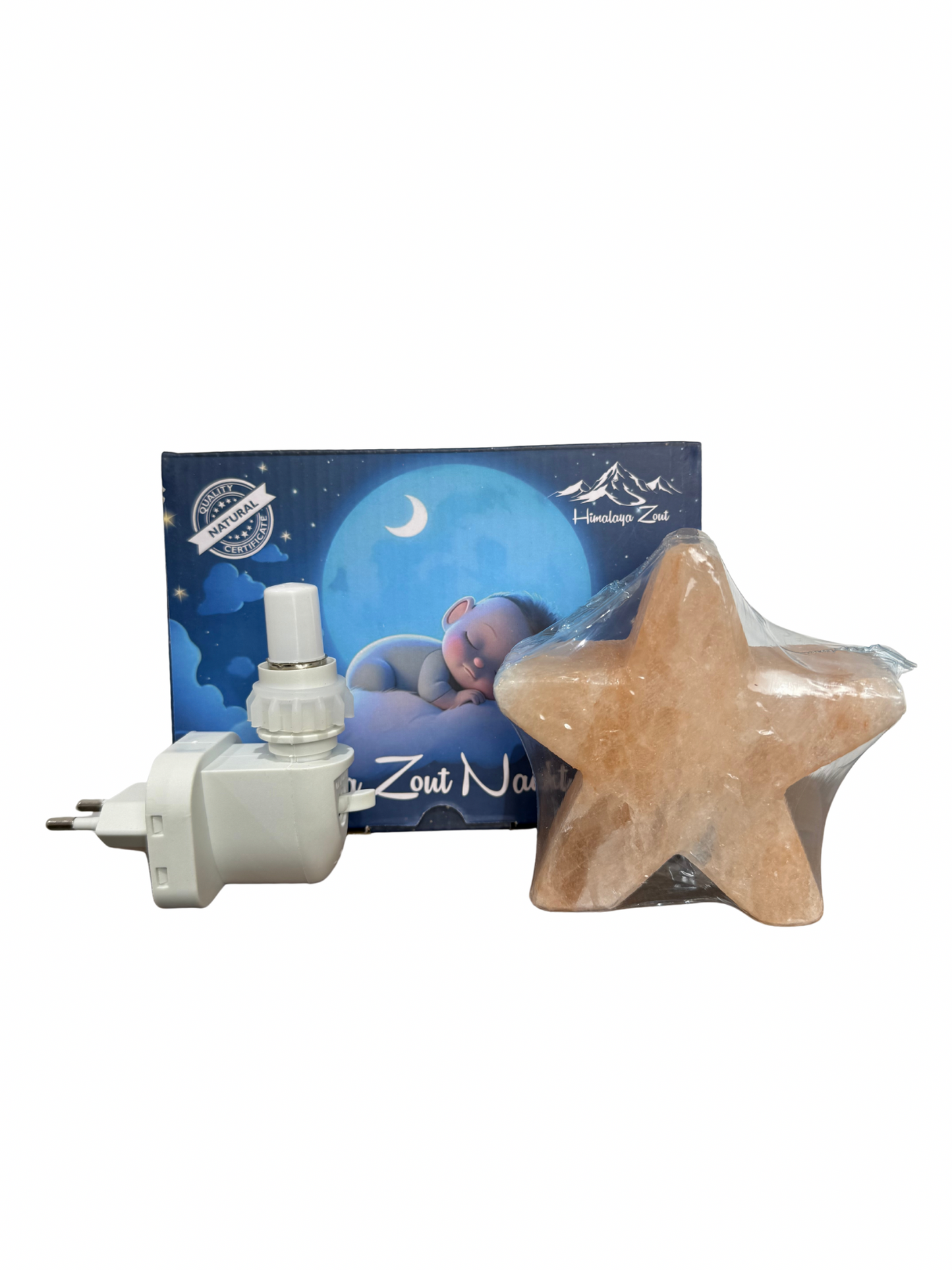 Himalaya nachtlampje ster oranje