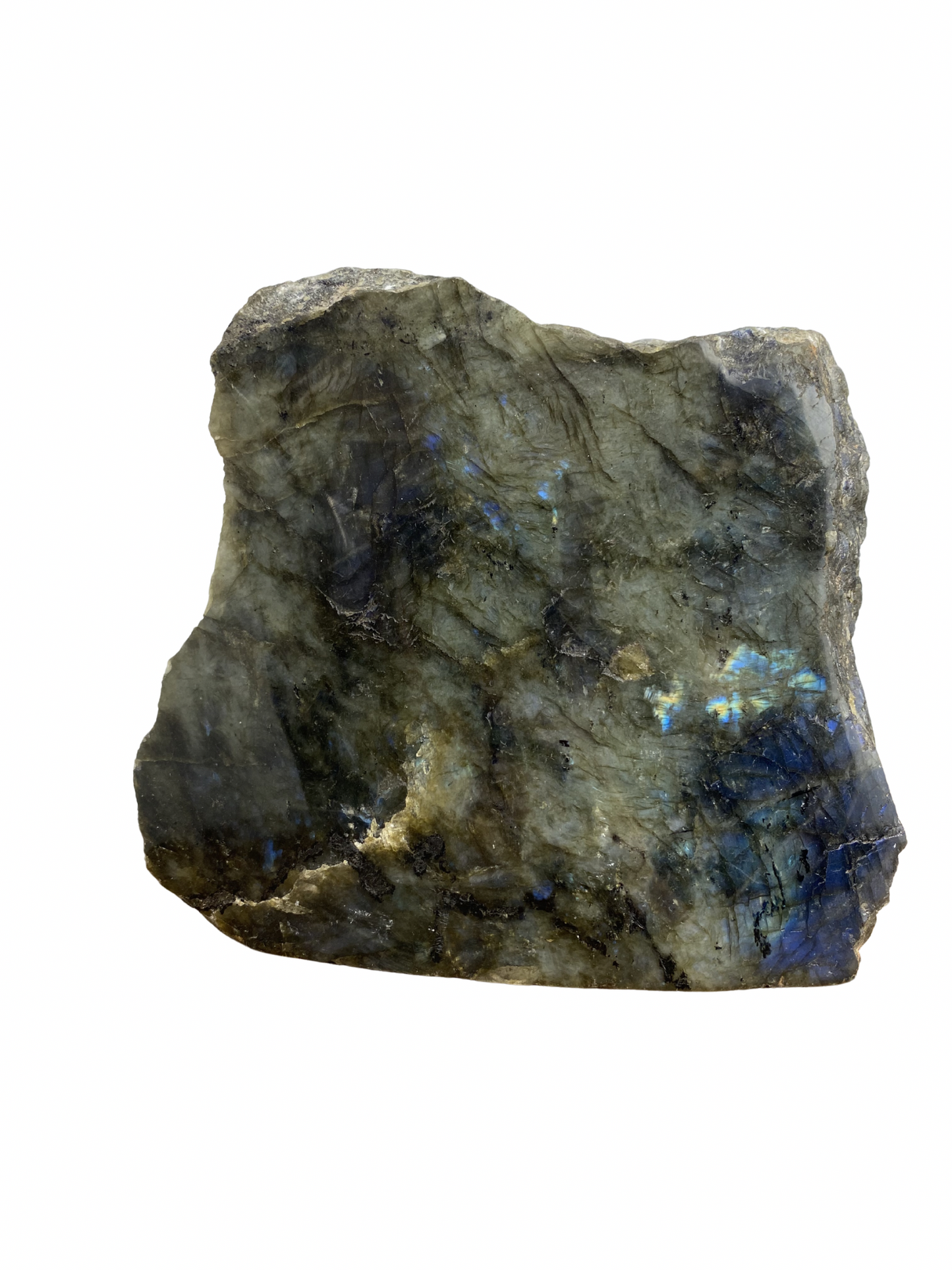 Labradoriet sculptuur half ruw
