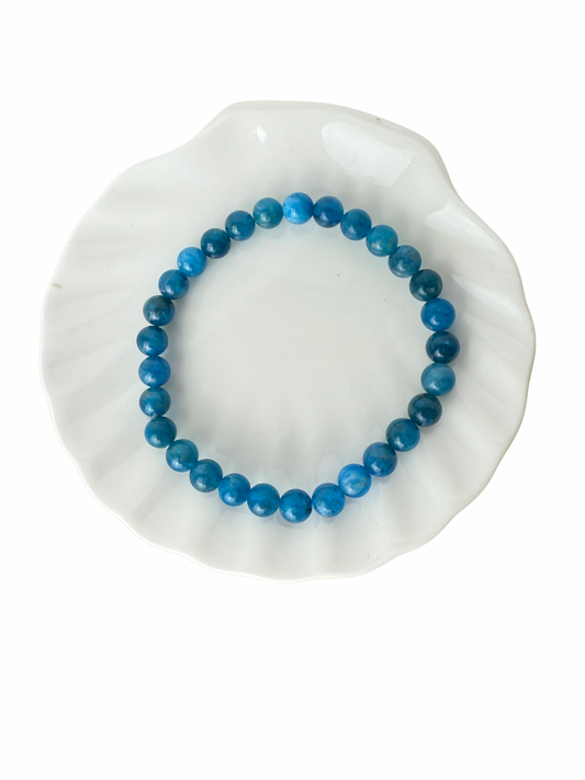 Apatite bracelet ball 6 mm