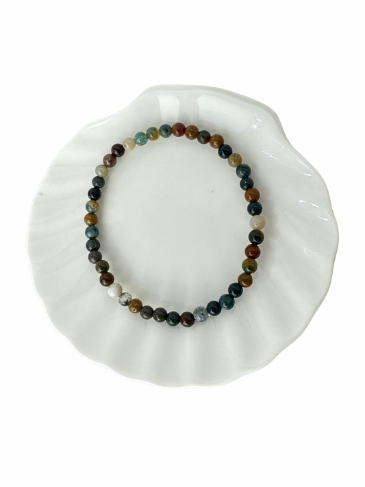 Oceaan Jaspis kogelarmband 4 mm