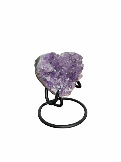 Amethist hart op standaard 1