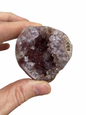 Roze Amethist (Chalcedoon) op standvlak 3