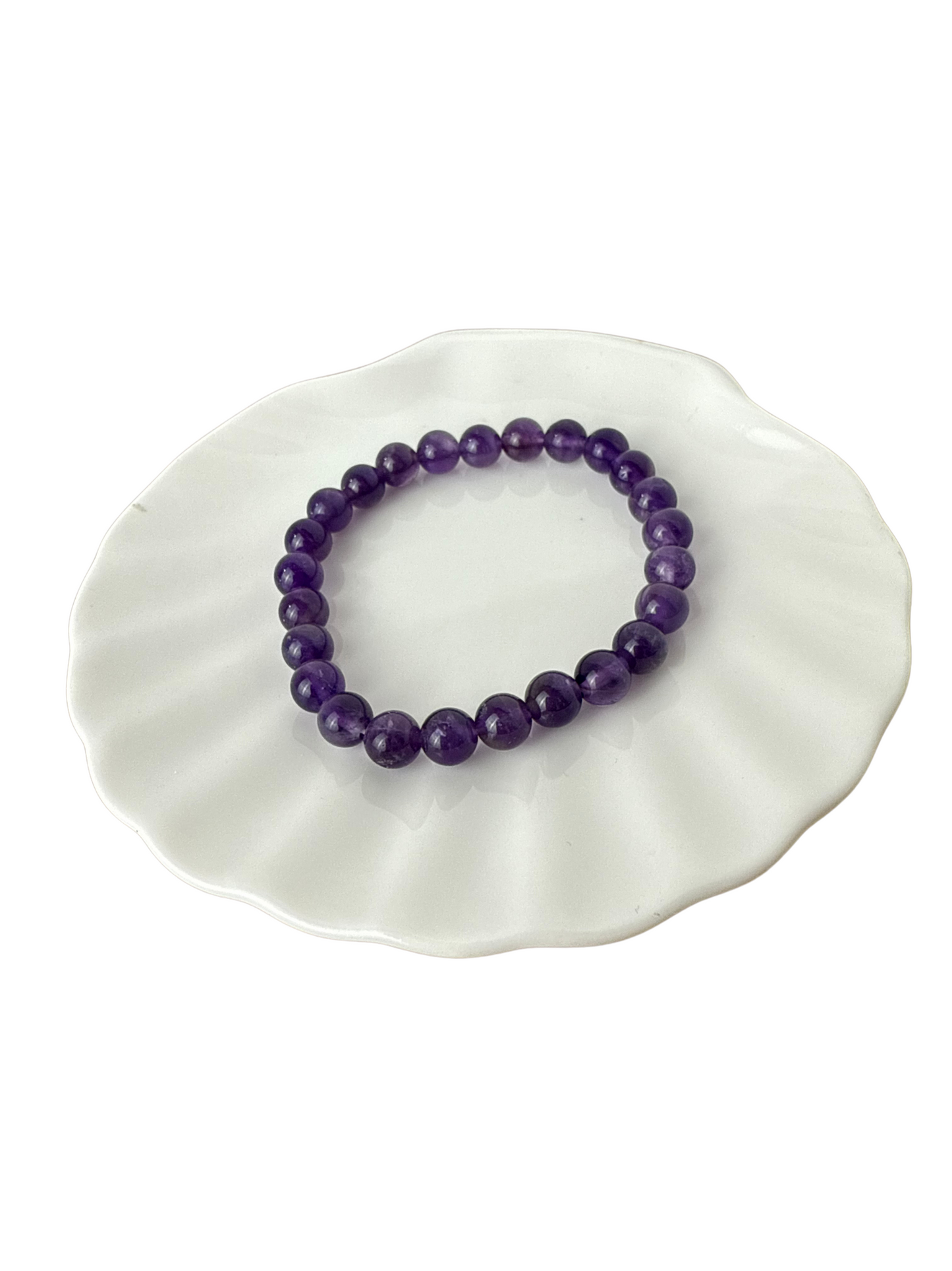 Amethyst children's bracelet ball 6 mm