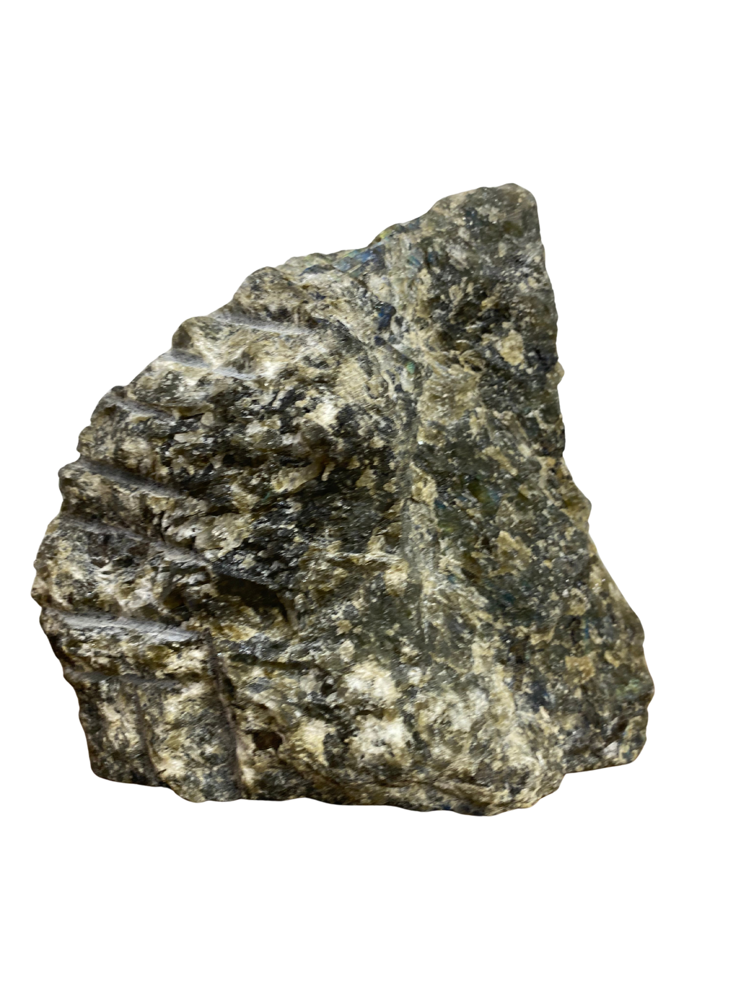 Labradoriet sculptuur half ruw (Madagscar) | 1,6 kg