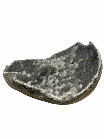 Zwarte Galaxy Amethist geode met stalactiet kristallen (Uruguay) | 1,8 kg